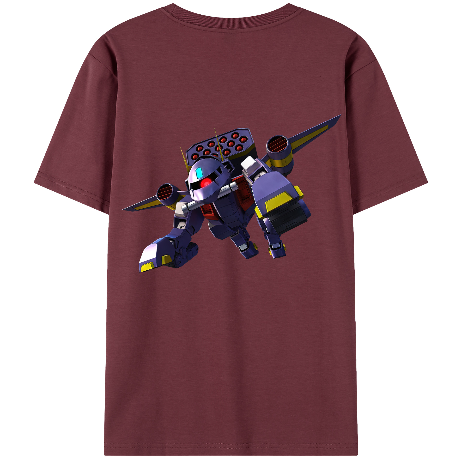 （画像用） 機動戦士ガンダム Mobile Suit Gundam 綿100％半袖Tシャツ（背面プリント）
